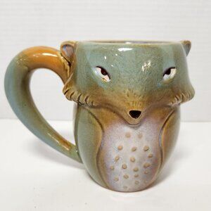 Gibson Glazed Stoneware Fox Design Coffee/Tea Mug